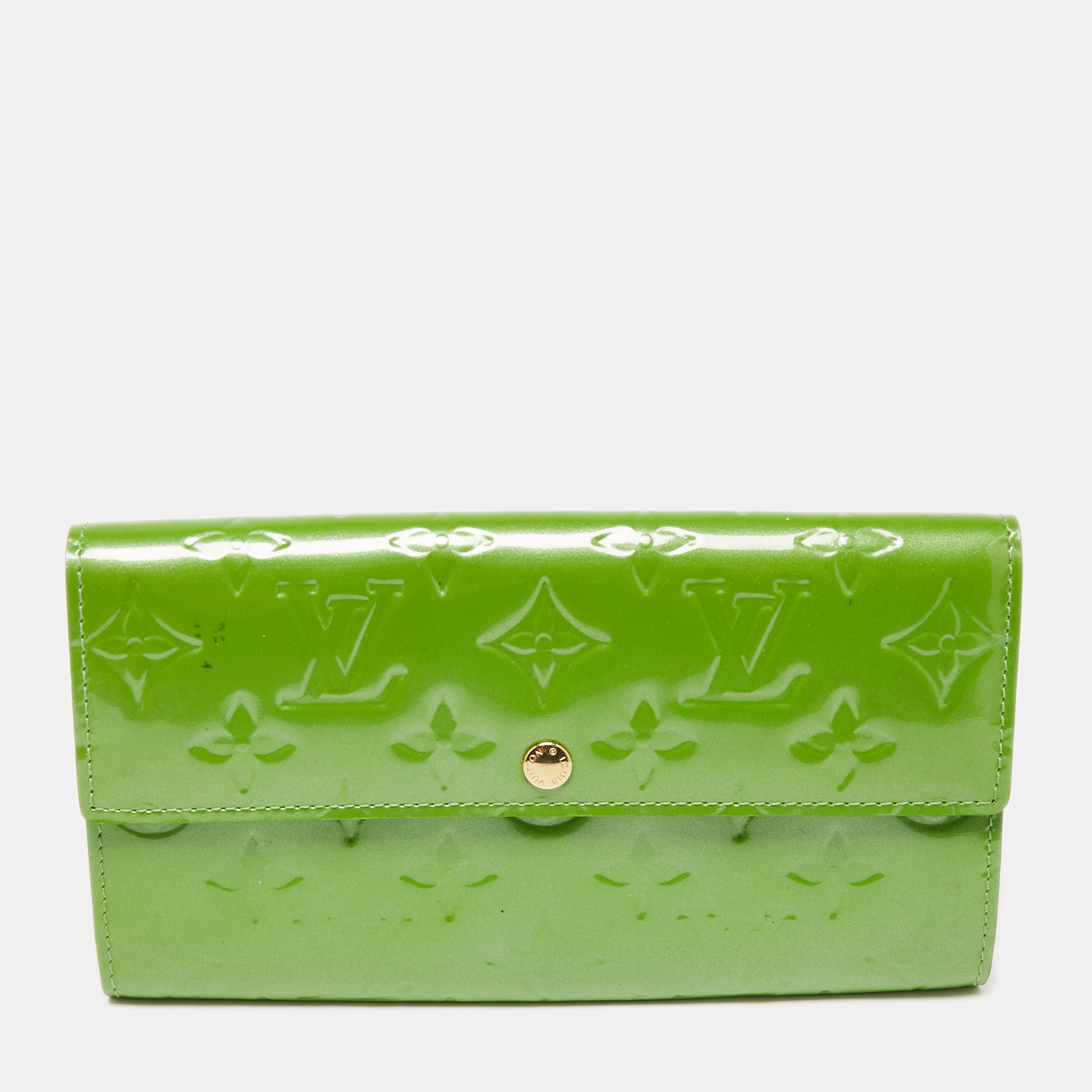 Louis Vuitton Vet Tonic Monogram Vernis Sarah Wallet